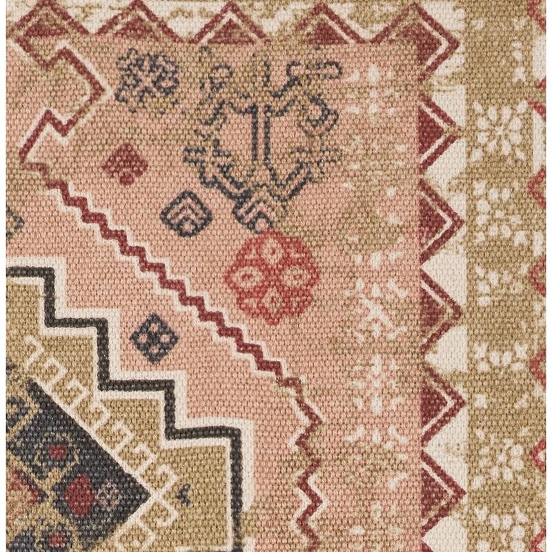 French Connection Stonewash Printed Cotton Cherokee Strawberry Accent Rug Bed Bath & Beyond